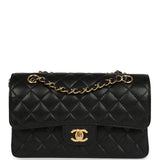 Chanel Small Classic Double Flap Bag Black Caviar Gold Hardware - Thumbnail View 1