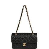 Chanel Small Classic Double Flap Bag Black Caviar Gold Hardware - Thumbnail View 7