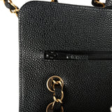 Chanel Small Classic Double Flap Bag Black Caviar Gold Hardware - Thumbnail View 8
