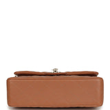 Chanel Small Classic Double Flap Bag Caramel Lambskin Light Gold Hardware - Thumbnail View 6