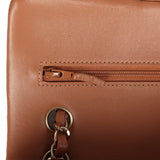 Chanel Small Classic Double Flap Bag Caramel Lambskin Light Gold Hardware - Thumbnail View 8