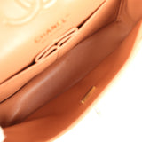 Chanel Small Classic Double Flap Bag Caramel Lambskin Light Gold Hardware - Thumbnail View 10