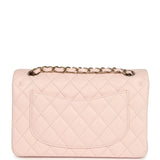 Chanel Small Classic Double Flap Bag Light Pink Shiny Caviar Light Gold Hardware - Thumbnail View 4