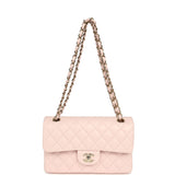 Chanel Small Classic Double Flap Bag Light Pink Shiny Caviar Light Gold Hardware - Thumbnail View 7