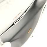 Chanel Small Classic Double Flap Bag Light Grey Caviar Light Gold Hardware - Thumbnail View 10