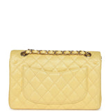 Chanel Small Classic Double Flap Bag Yellow Iridescent Caviar Light Gold Hardware - Thumbnail View 4
