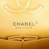 Chanel Small Classic Double Flap Bag Yellow Iridescent Caviar Light Gold Hardware - Thumbnail View 9