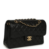 Chanel Small Classic Double Flap Bag Black Caviar Gold Hardware - Thumbnail View 2