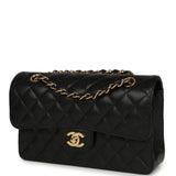Chanel Small Classic Double Flap Bag Black Caviar Gold Hardware - Thumbnail View 5