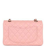 Chanel Small Classic Double Flap Bag Pink Shiny Caviar Light Gold Hardware - Thumbnail View 4