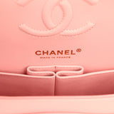 Chanel Small Classic Double Flap Bag Pink Shiny Caviar Light Gold Hardware - Thumbnail View 9