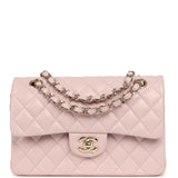 Chanel Small Classic Double Flap Bag Mauve Shiny Caviar Light Gold Hardware - Thumbnail View 1