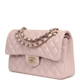 Chanel Small Classic Double Flap Bag Mauve Shiny Caviar Light Gold Hardware - Thumbnail View 5
