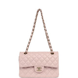 Chanel Small Classic Double Flap Bag Mauve Shiny Caviar Light Gold Hardware - Thumbnail View 7