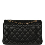 Pre-owned Chanel Small Classic Double Flap Bag Black Lambskin Gold Hardware - Thumbnail View 4
