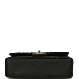 Pre-owned Chanel Small Classic Double Flap Bag Black Lambskin Gold Hardware - Thumbnail View 6