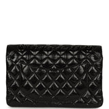 Chanel Small Classic Double Flap Bag So Black Shiny Crumpled Calfskin Black Hardware - Thumbnail View 4