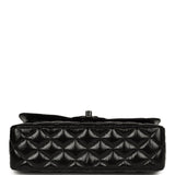 Chanel Small Classic Double Flap Bag So Black Shiny Crumpled Calfskin Black Hardware - Thumbnail View 6