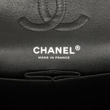 Chanel Small Classic Double Flap Bag So Black Shiny Crumpled Calfskin Black Hardware - Thumbnail View 9