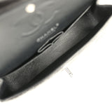Chanel Small Classic Double Flap Bag So Black Shiny Crumpled Calfskin Black Hardware - Thumbnail View 10