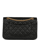 Pre-owned Chanel Small Reissue 225 2.55 Double Flap "Iconic Lucky Charms" Black Aged Calfskin Antique Gold Hardware - Thumbnail View 4