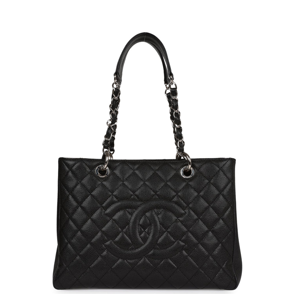 CHANEL, Bags, Chanel Black Caviar Grand Shopper Tote Gst Bag Ghw  Authentic