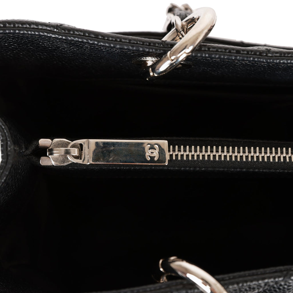 Pre-owned Chanel Grand Shopping Tote GST Black Caviar Silver Hardware –  Madison Avenue Couture