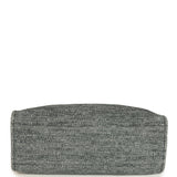 Pre-owned Chanel Extra Large Deauville Shopping Tote Grey and White Tweed Silver Hardware - Thumbnail View 5