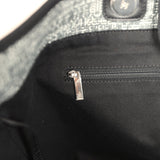Pre-owned Chanel Extra Large Deauville Shopping Tote Grey and White Tweed Silver Hardware - Thumbnail View 9