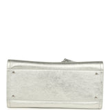 Chanel Medium Deauville Shopping Tote Metallic Silver Shiny Calfskin Silver Hardware - Thumbnail View 6