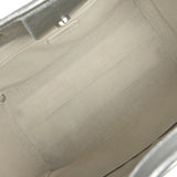 Chanel Medium Deauville Shopping Tote Metallic Silver Shiny Calfskin Silver Hardware - Thumbnail View 8