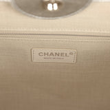 Chanel Medium Deauville Shopping Tote Metallic Silver Shiny Calfskin Silver Hardware - Thumbnail View 9