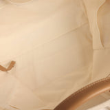 Chanel Medium Pearl Embellished Deauville Shopping Tote Light Beige Canvas Light Gold Hardware - Thumbnail View 8