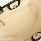 Chanel Small Deauville Shopping Tote Ecru Bouclé Tweed, Black Calfskin Gold Hardware - Thumbnail View 9