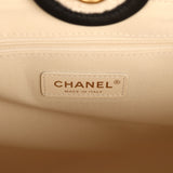 Chanel Small Deauville Shopping Tote Ecru Bouclé Tweed, Black Calfskin Gold Hardware - Thumbnail View 10