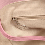 Chanel Medium Deauville Shopping Tote Pink Canvas Silver Hardware - Thumbnail View 11