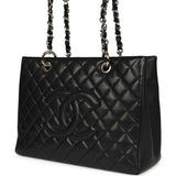 Pre-owned Chanel Grand Shopping Tote Black Caviar Silver Hardware - Thumbnail View 5