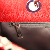 Pre-owned Chanel Grand Shopping Tote Red Caviar Silver Hardware - Thumbnail View 10