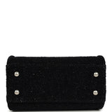 Chanel Mini Deauville Shopping Tote Black, Silver Tweed Boucle, Leather Silver Hardware - Thumbnail View 7