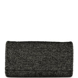 Chanel Medium Deauville Shopping Tote Black, White Wool, Leather Silver Hardware - Thumbnail View 7