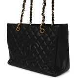 Pre-owned Chanel Grand Shopping Tote Black Caviar Gold Hardware - Thumbnail View 5