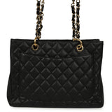 Pre-owned Chanel Grand Shopping Tote Black Caviar Gold Hardware - Thumbnail View 4