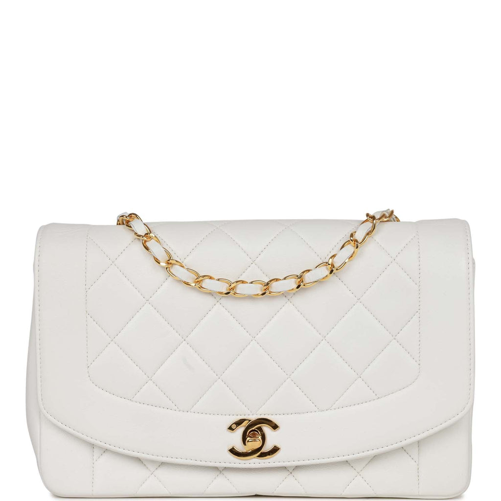 Chanel White Quilted Lambskin Mini Chain Around Flap Bag Aged Gold  Hardware, 2023 Available For Immediate Sale At Sotheby's