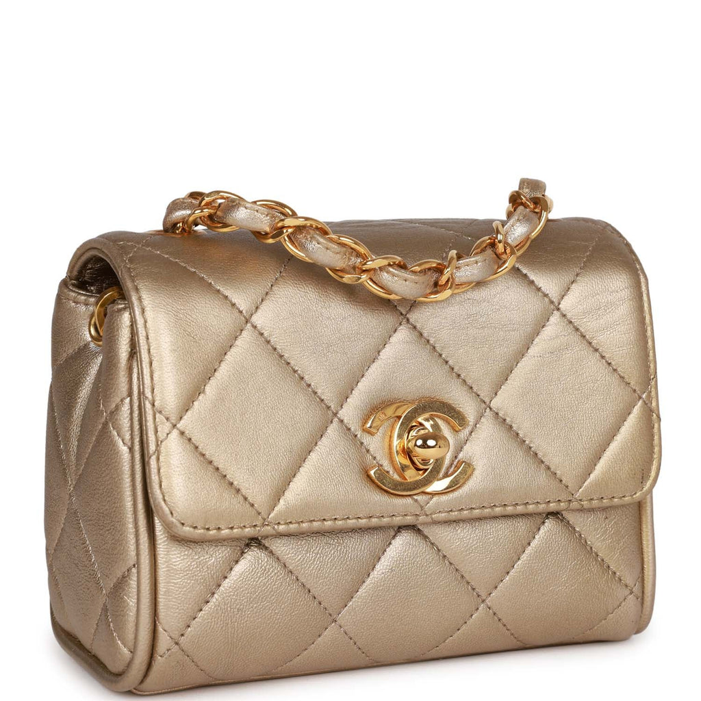 Túi Nữ Chanel Mini Flap Bag Gold Black AS3731B1011194305  LUXITY