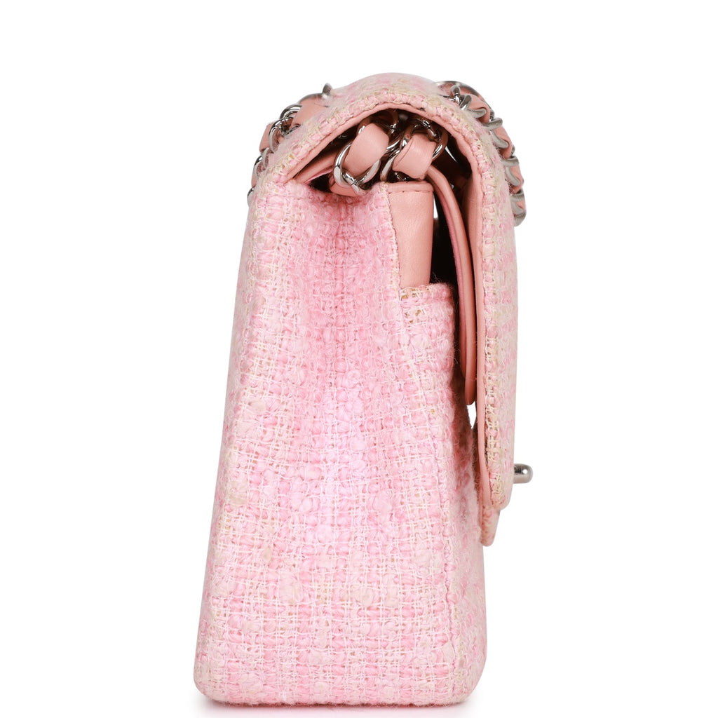 CHANEL, Bags, Chanel Mini Flap Bag Pink Tweed