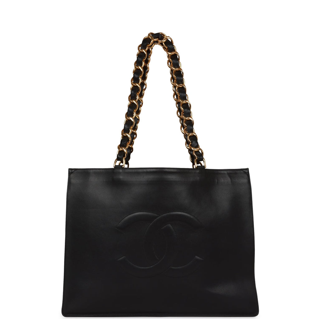chanel vintage leather tote