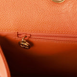 Vintage Chanel Grand CC Timeless Tote Bag Orange Caviar Gold Hardware