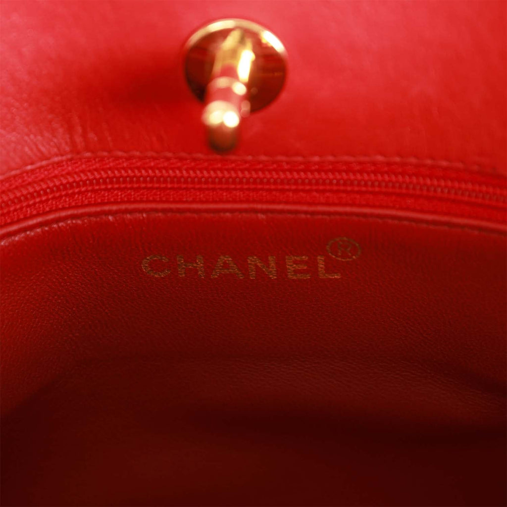 RED(V) chain-link tote bag, Black
