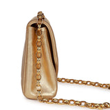Vintage Chanel Flap Bag Gold Metallic Lambskin Gold Hardware