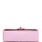 Vintage Chanel Small Flap Bag Pink Satin Gold Hardware